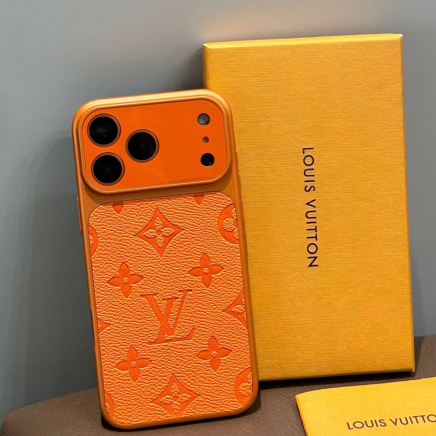 Orange Full Design Phone Case For iPhone