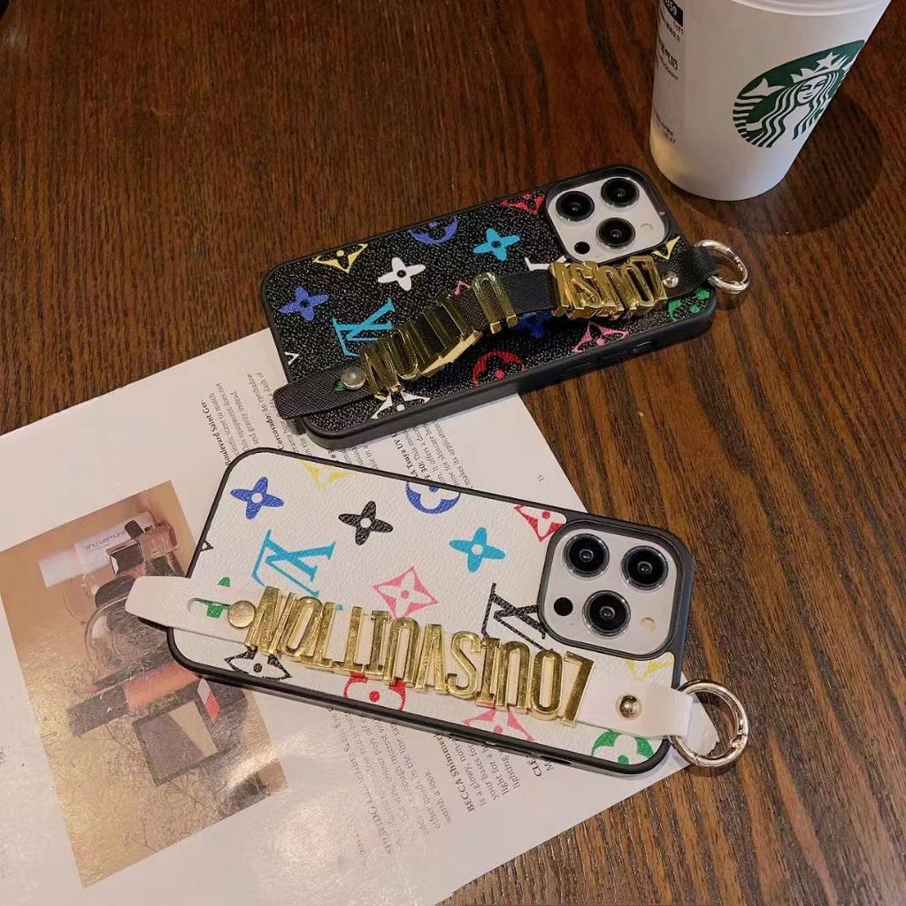Goldene Galaxy-Hülle mit Armband für Samsung 