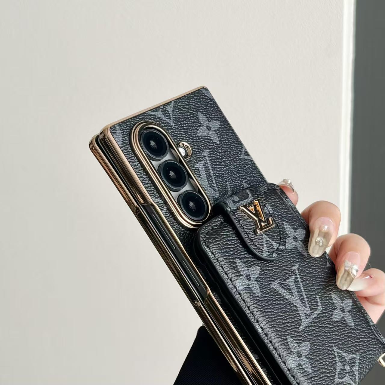 Classic Wallet Strap Galaxy Z Case For Samsung