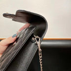 Schwarze Handytasche aus Leder