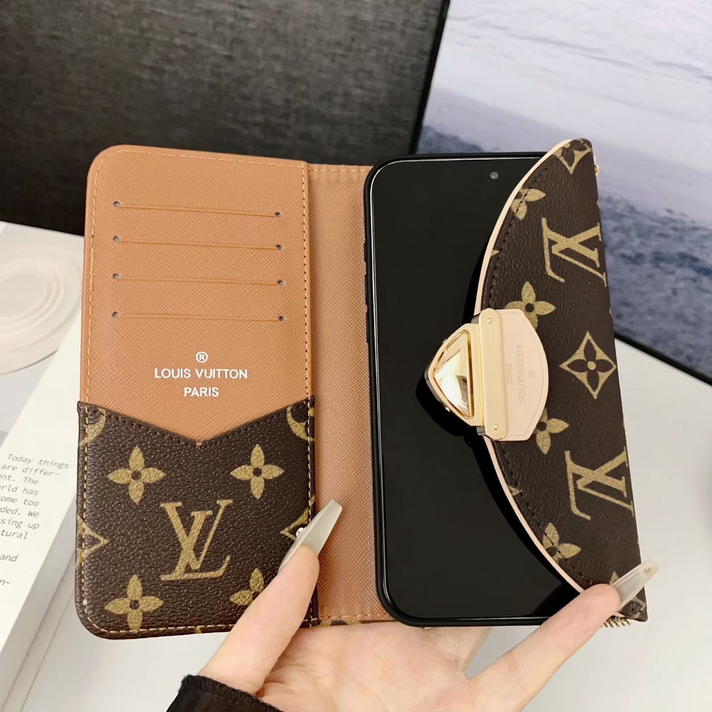 New Wallet Design Phone Cover For iPhone