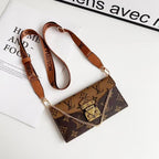 Long Strap Letter Holster Wallet Case For Samsung