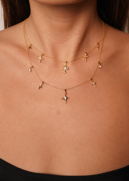 Collana Vera Star dorata