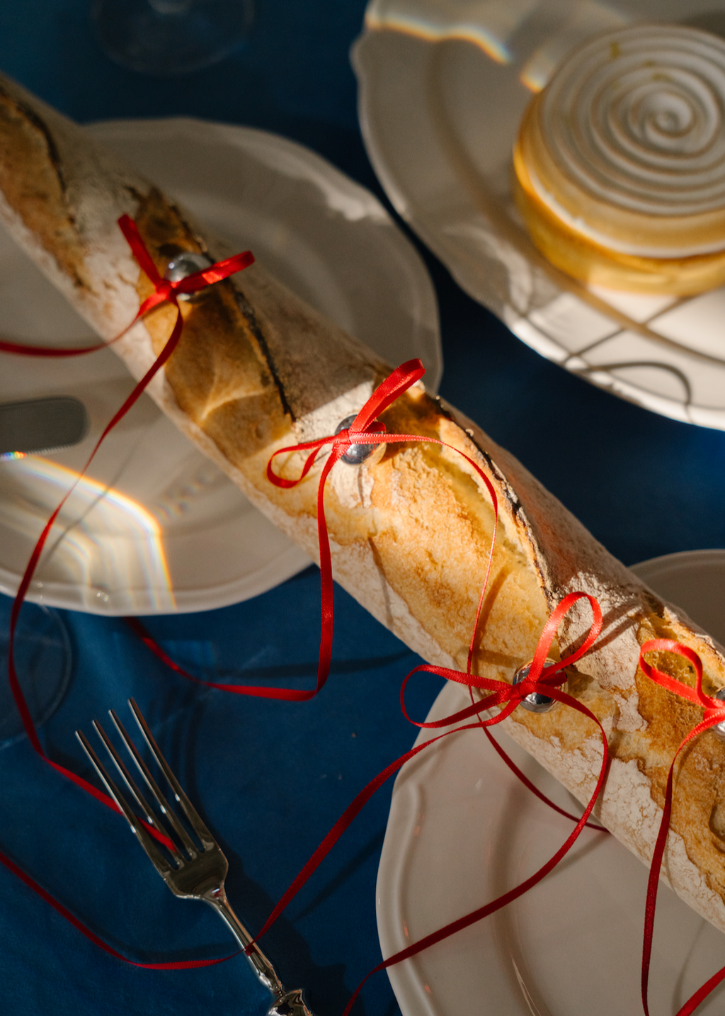 Rote Schleife Lange Band Ohrringe