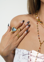 Adam Love In All Shape Blauer Ring