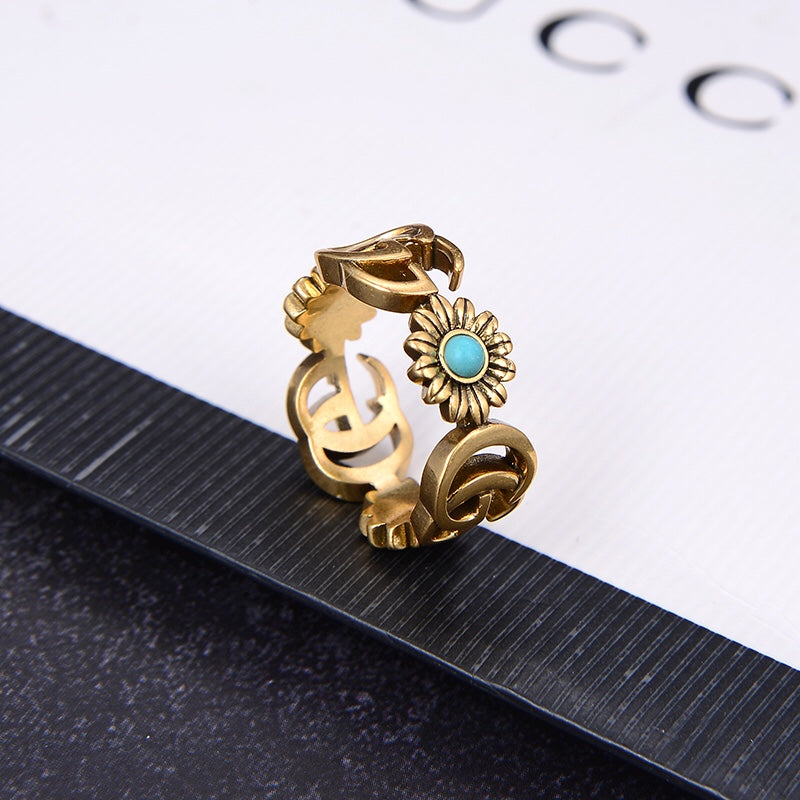 Double Flower Ring