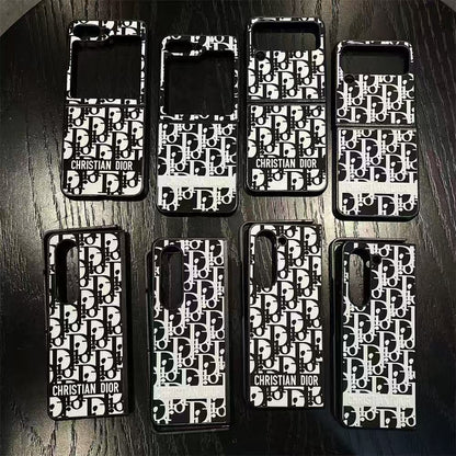 Black Design Galaxy Z Series Case For Samsung