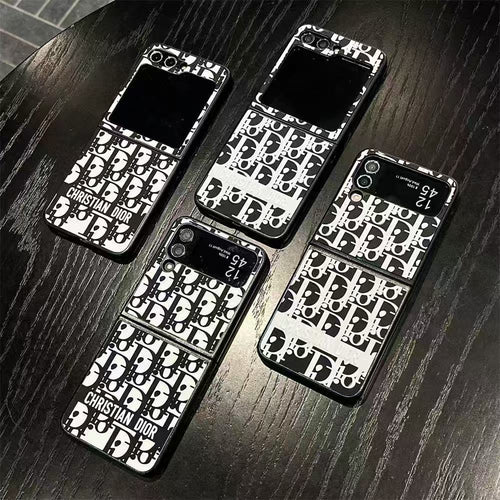 Black Design Galaxy Z Series Case For Samsung
