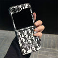 Black Design Galaxy Z Series Case For Samsung