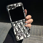 Black Design Galaxy Z Series Case For Samsung