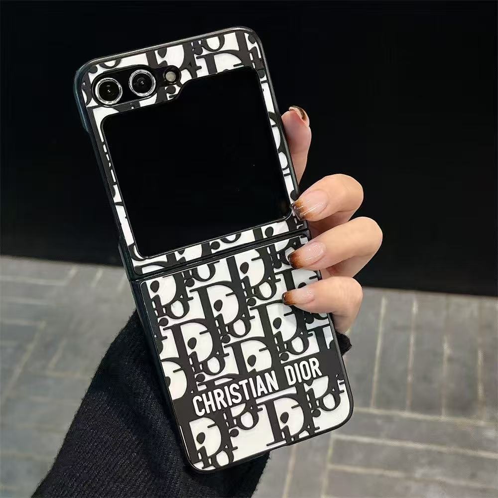 Black Design Galaxy Z Series Case For Samsung