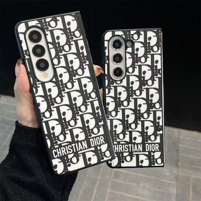 Black Design Galaxy Z Series Case For Samsung