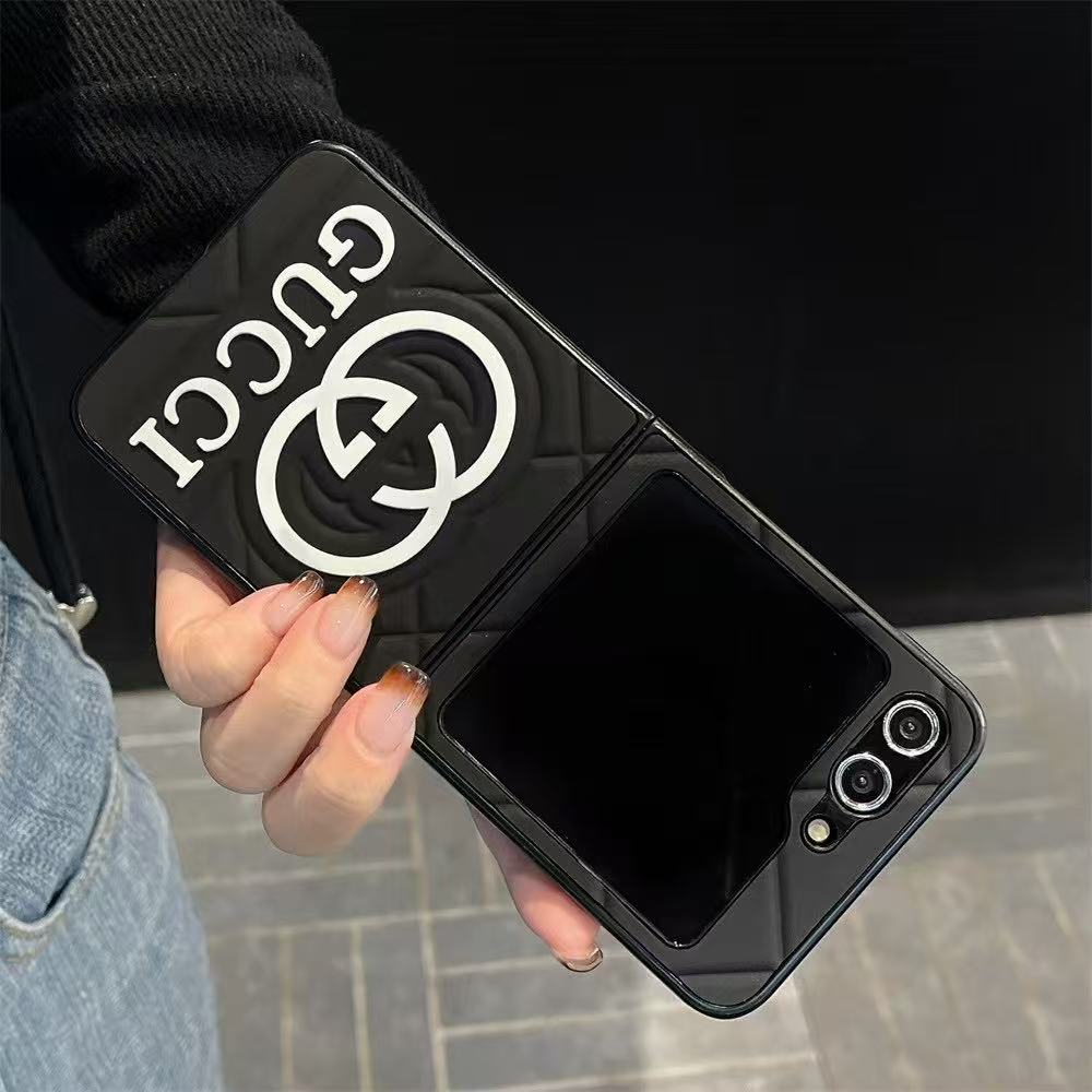 Trendy Black Galaxy Z Case For Samsung