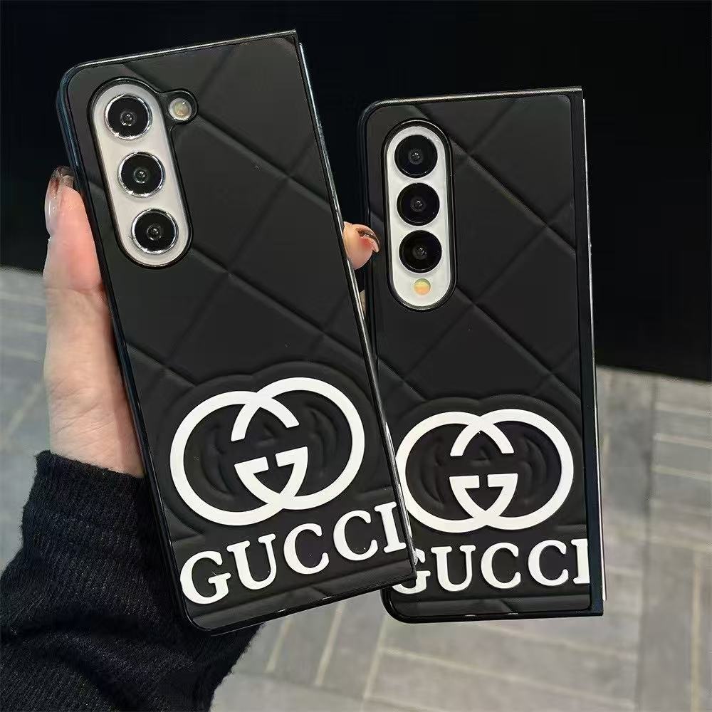 Trendy Black Galaxy Z Case For Samsung