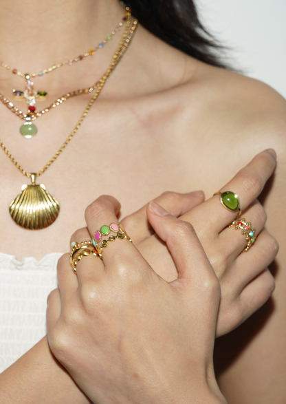 Janice Goldene Münzen Goldener Ring