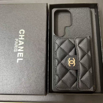 Black Card Holder Galaxy Case For Samsung