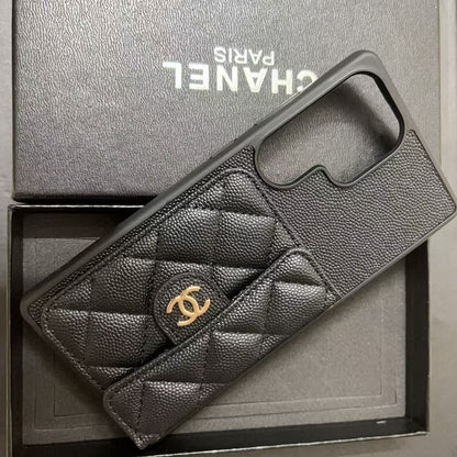 Black Card Holder Galaxy Case For Samsung