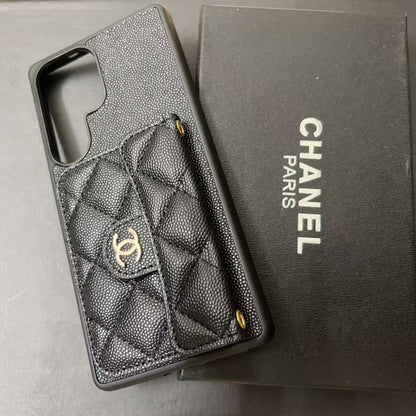 Black Card Holder Galaxy Case For Samsung