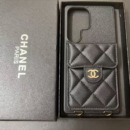 Black Card Holder Galaxy Case For Samsung