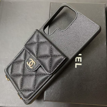 Black Card Holder Galaxy Case For Samsung