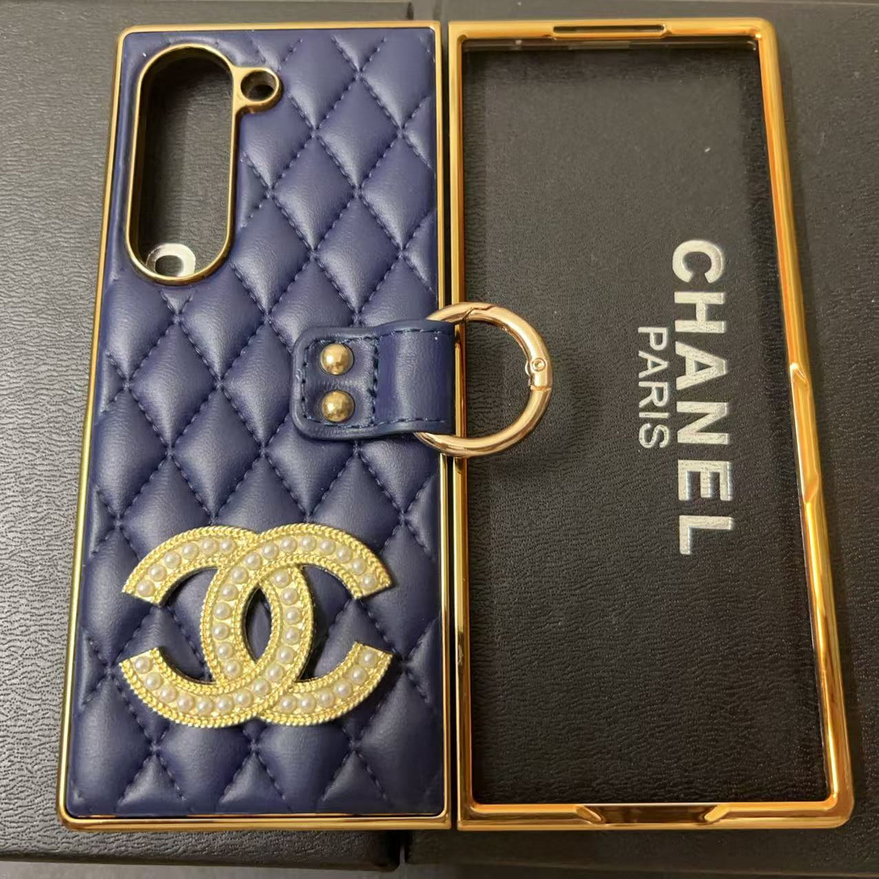 Full Black Gold Galaxy Case For Samsung