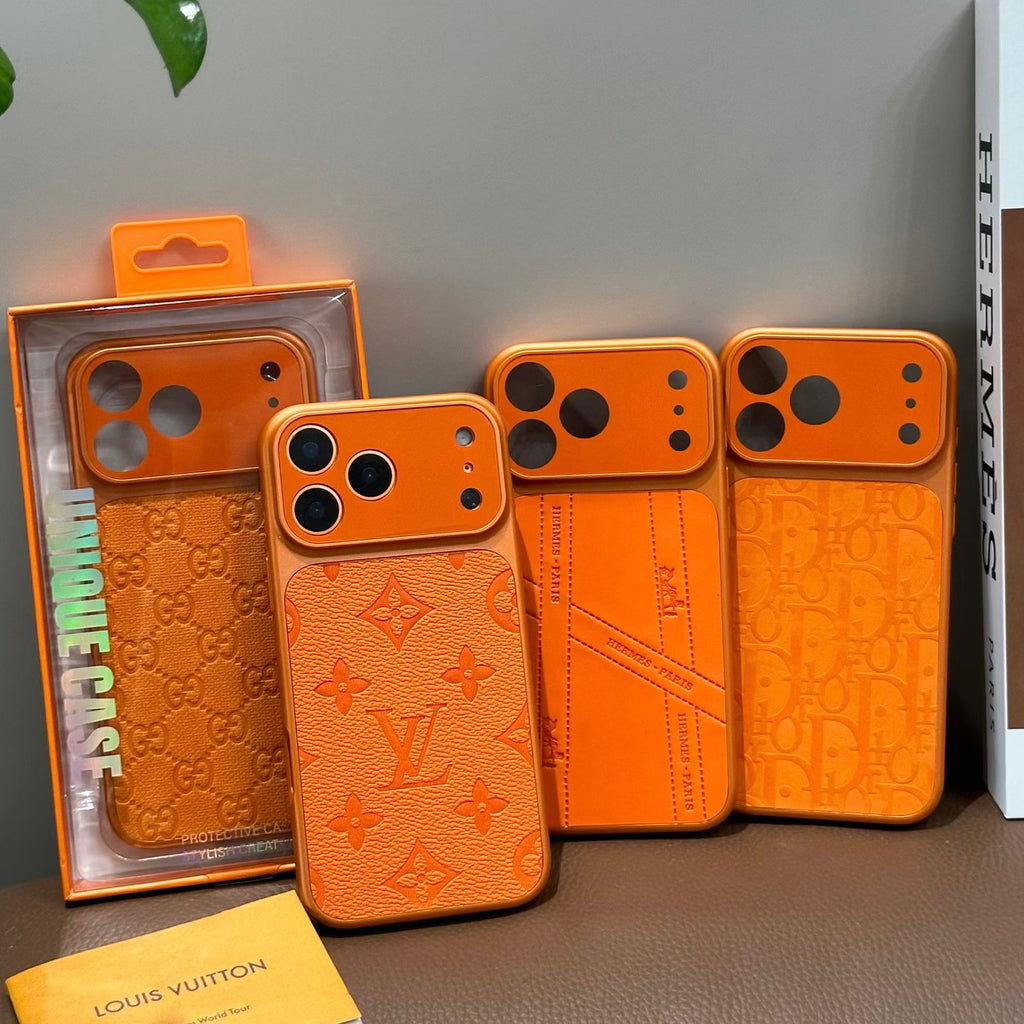 Orange Full Design Phone Case For iPhone
