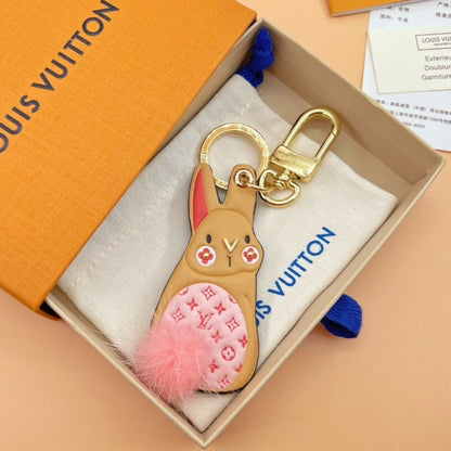 Pink Rabbit Keychain Pendant