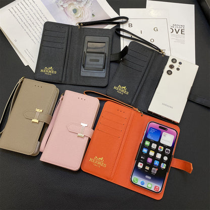 Charm Classic Leather Phone Case