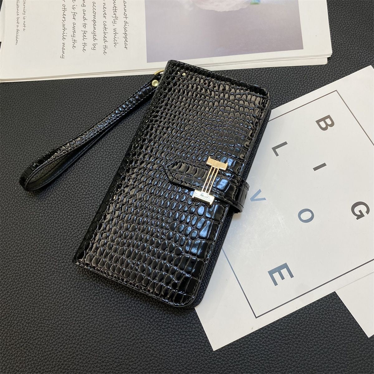 Charm Classic Leder-Telefonhülle 