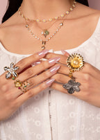 Joanne Flower Silber-Goldring
