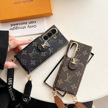 Classic Wallet Strap Galaxy Z Case For Samsung