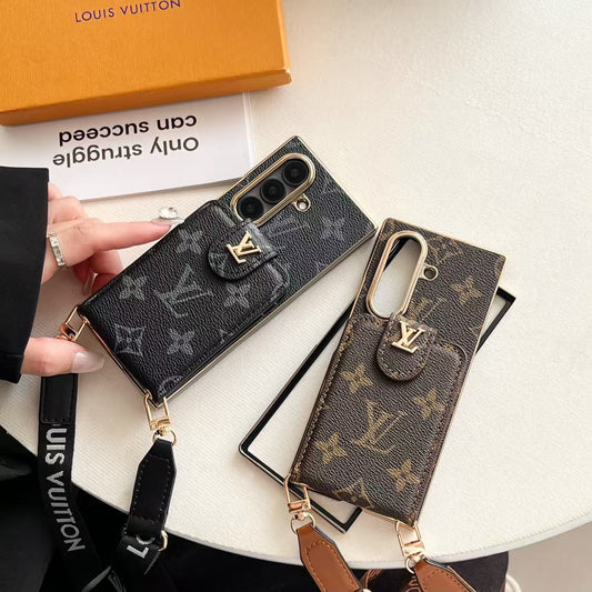 Classic Wallet Strap Galaxy Z Case For Samsung