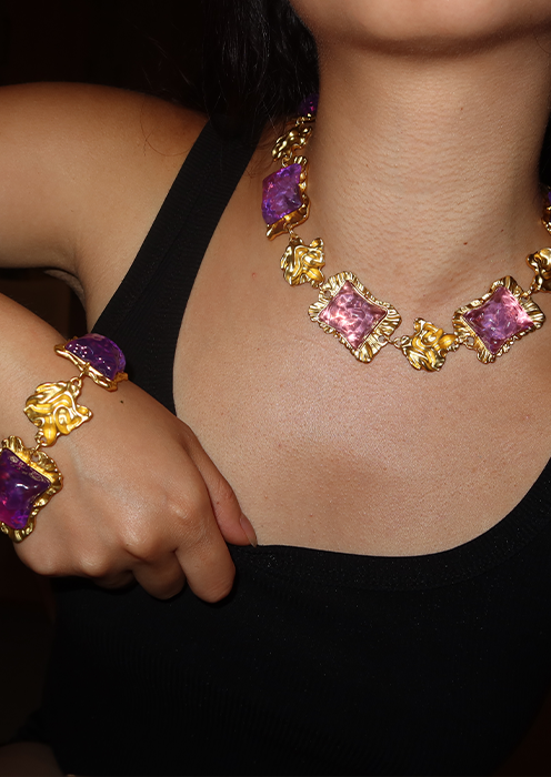 Anwar Vintage Rosa Armband