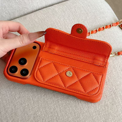 Leather Holder Design Phone Case For iPhone