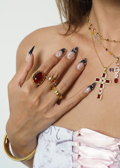 Helena Roter Vintage-Goldring