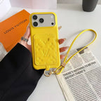 Pattern Card Holder Phone Case For iPhone