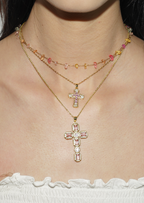 Calli Crystal Bunte Steine ​​Sommer Halskette