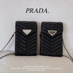 Schwarze Handytasche mit Bling-Design