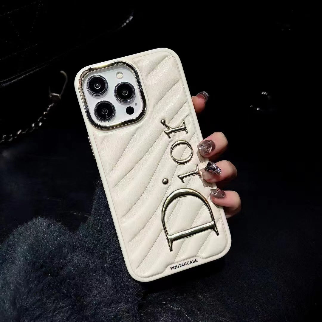 Gold Printed Phone Case For iPhone