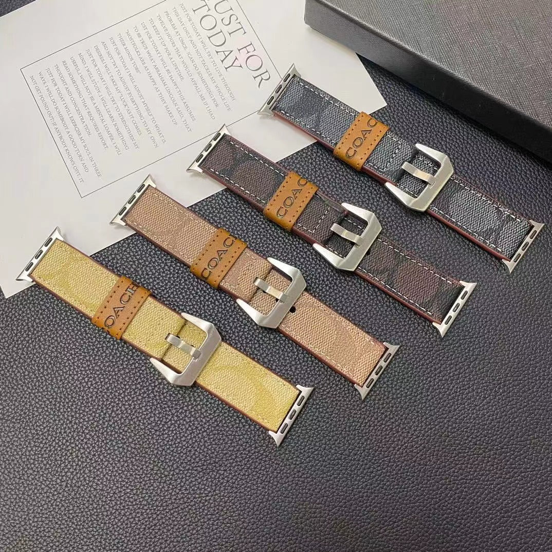 Kaffeebraune Lederarmbänder für die Apple Watch