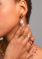 Aster Red Golden Ring III