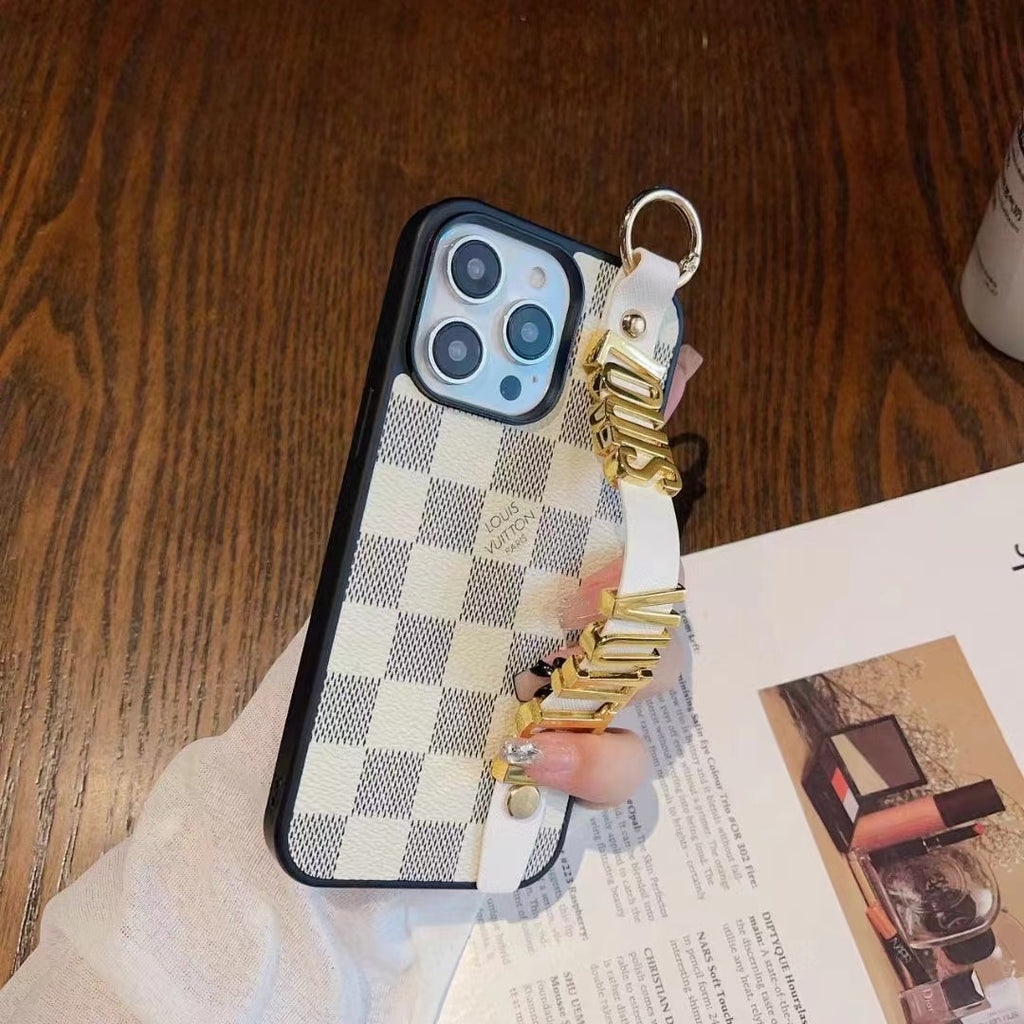 Goldene Galaxy-Hülle mit Armband für Samsung 