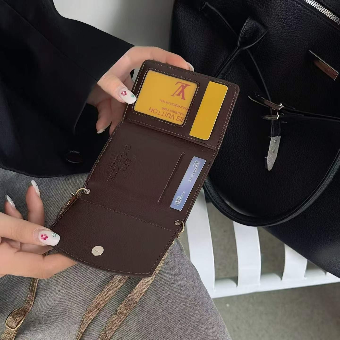 Fashion Shoulder Chain Card Wallet