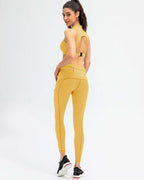 Athena Seamless Pocket Leggings - Yellow