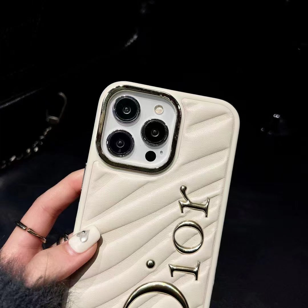 Gold Printed Phone Case For iPhone