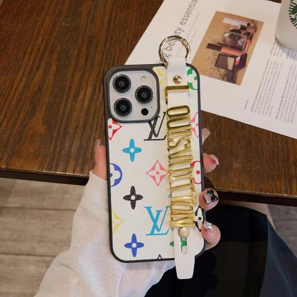 Goldene Galaxy-Hülle mit Armband für Samsung 