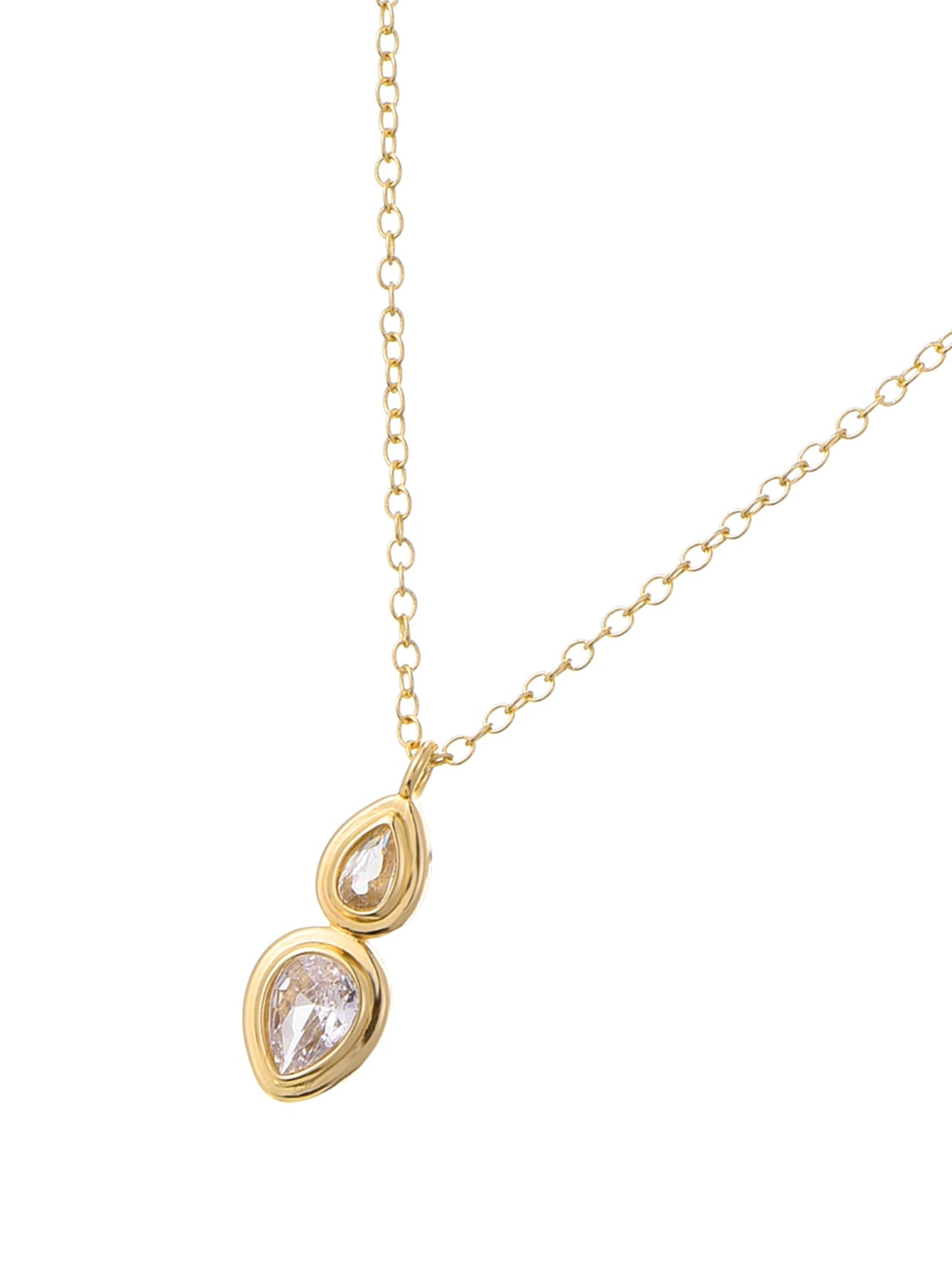 Hayes Glitzernde Goldene Halskette I 