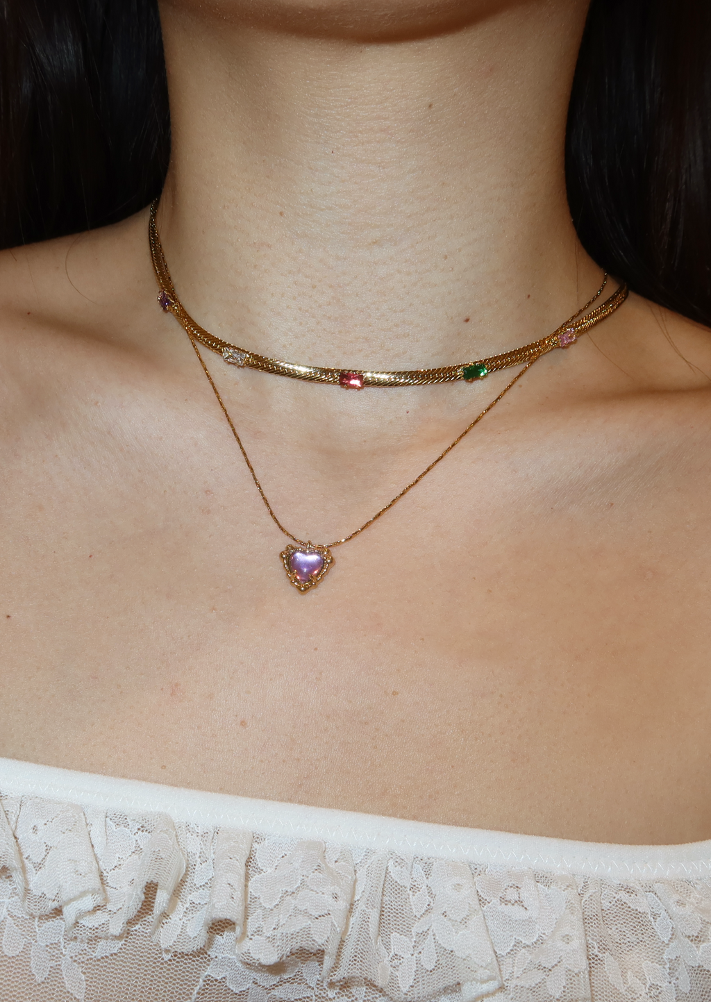 Carly Rosy – Halskette mit Herz-Liebes-Motiv