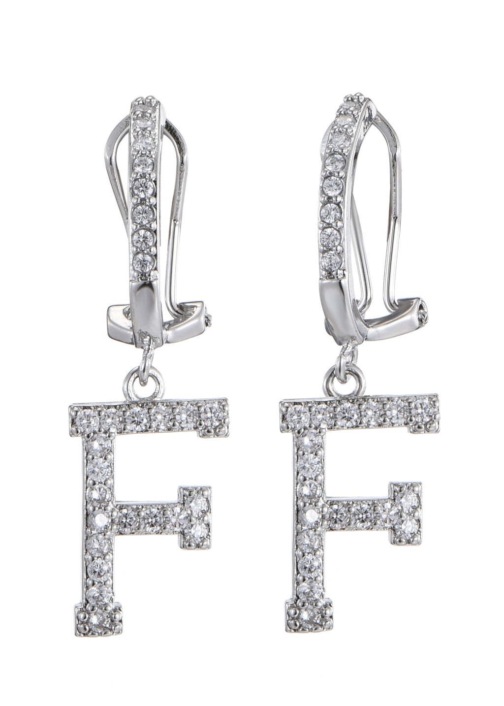 Alphabet-Diamant-Ohrringe