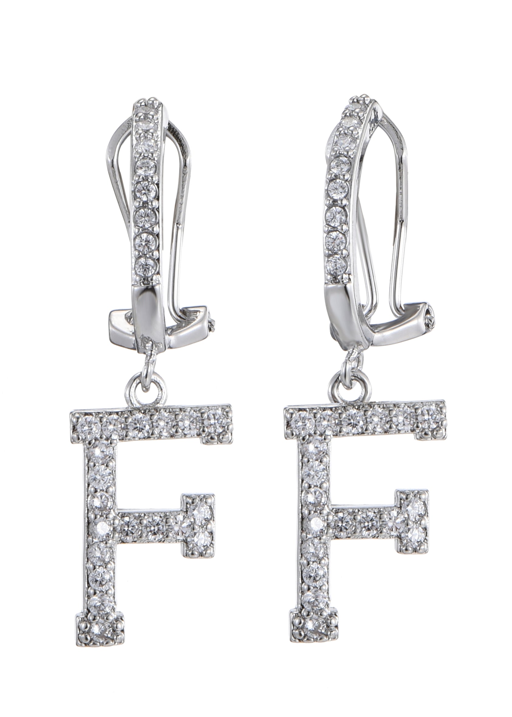 Alphabet-Diamant-Ohrringe